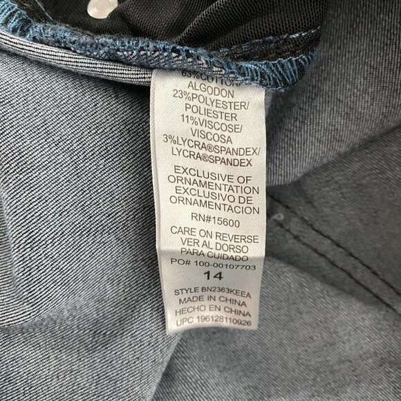 Democracy Ankle Jeans Ab Technology Women's Size 14 Cotton Blend JE-469 - Picture 9 of 11